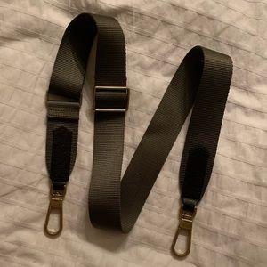 Fossil Olive Green Crossbody Webbing Strap